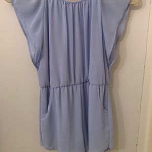 Girls Copper Key Periwinkle Romper